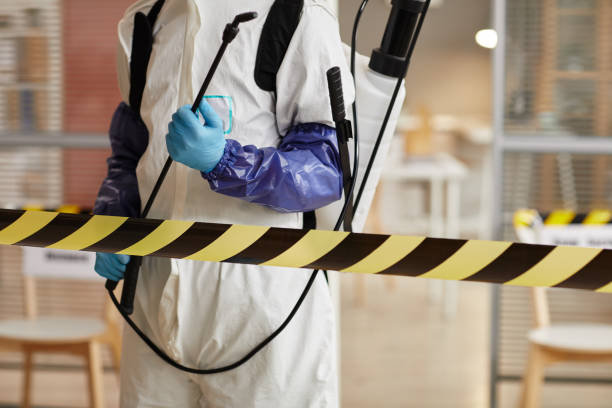 Professional Biohazard Cleanup technician working in Gladstone, NJ